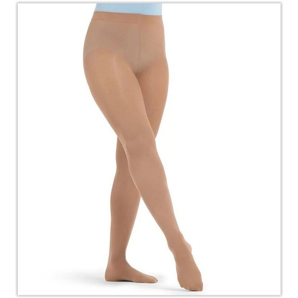 NEW Capezio Adult Ultra Soft Footed Tights Beige (Style 1915) Size 2XL Dance
